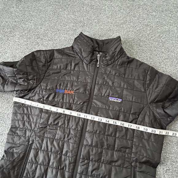 Patagonia Jacket Womens Large Black Nano Puff PrimaLoft Puffer Full Zip PSYBAR - Picture 13 of 16